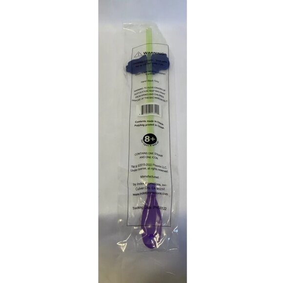 Rocket League Slurpee Cup Straw Green Straw Purple Spoon NEW - One Straw - Picture 2 of 7